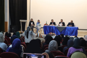 نشست رئیس سازمان خدمات دانشجویی و مدیرکل امور خوابگاه‌های دانشگاه تهران با دانشجویان مجتمع خوابگاهی شهید چمران