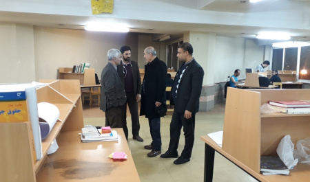 بازدید معاونت دانشجویی دانشگاه تهران از کتابخانه شهید مفتح و سایت مجتمع خوابگاهی کوی دانشگاه